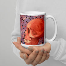 Load image into Gallery viewer, Confetti Skulls White Glossy Mug
